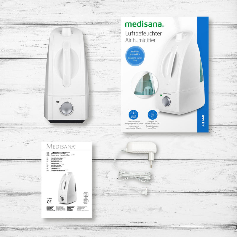 medisana Luftbefeuchter AH 660 30 W weiß