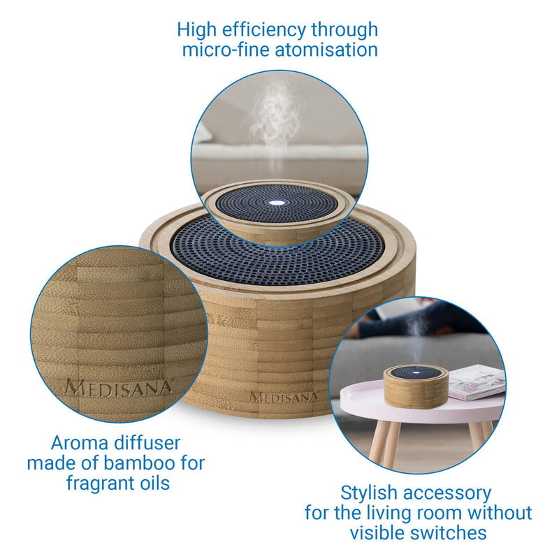 medisana Luftbefeuchter Aroma Diffusor AD 625 12 W braun