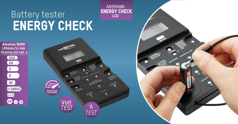 ANSMANN Energy Check LCD Batterietester