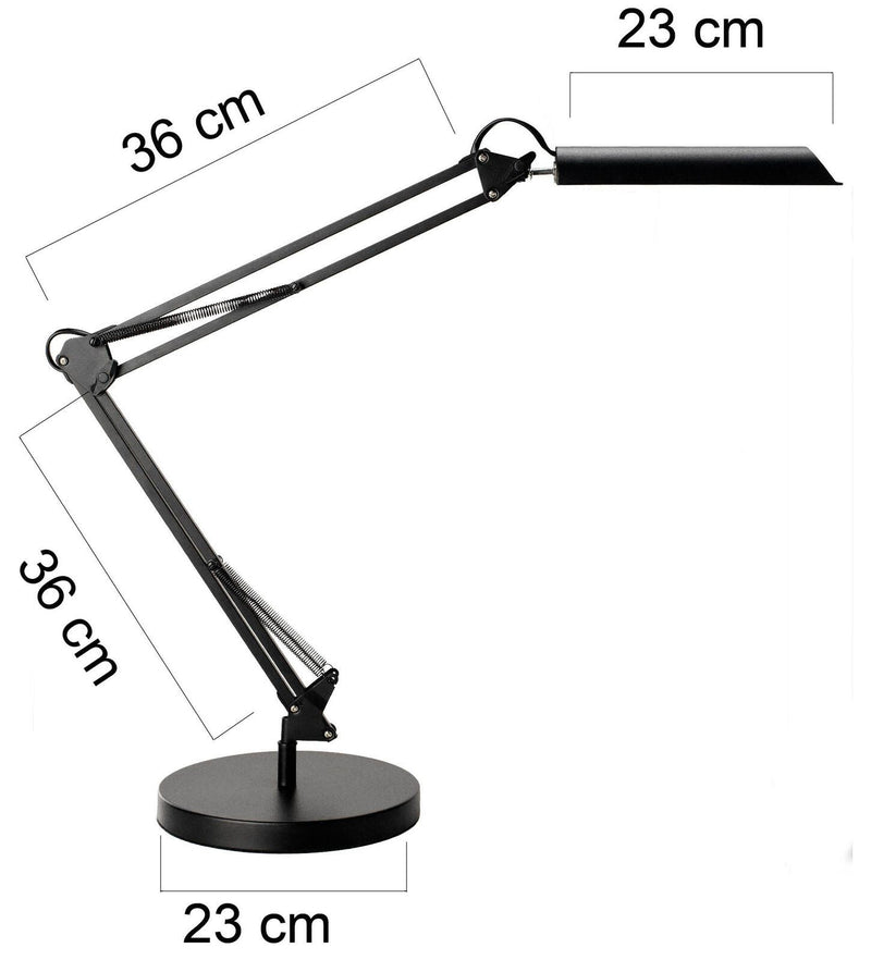 unilux LED-Schreibtischlampe schwarz
