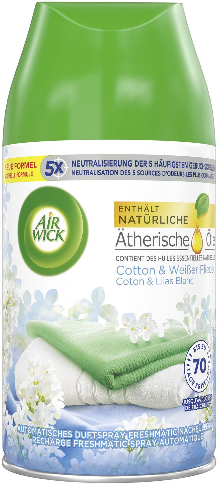 AIRWICK Raumduft-Nachfüller Cotton & Weißer Flieder 250,0 ml