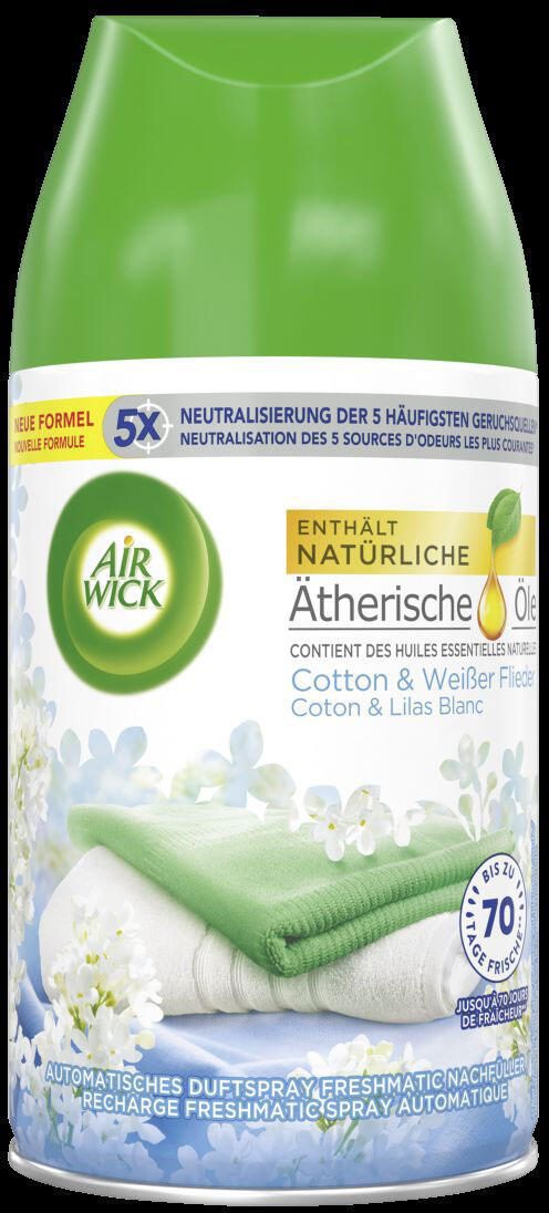 AIRWICK Raumduft-Nachfüller Cotton & Weißer Flieder 250,0 ml