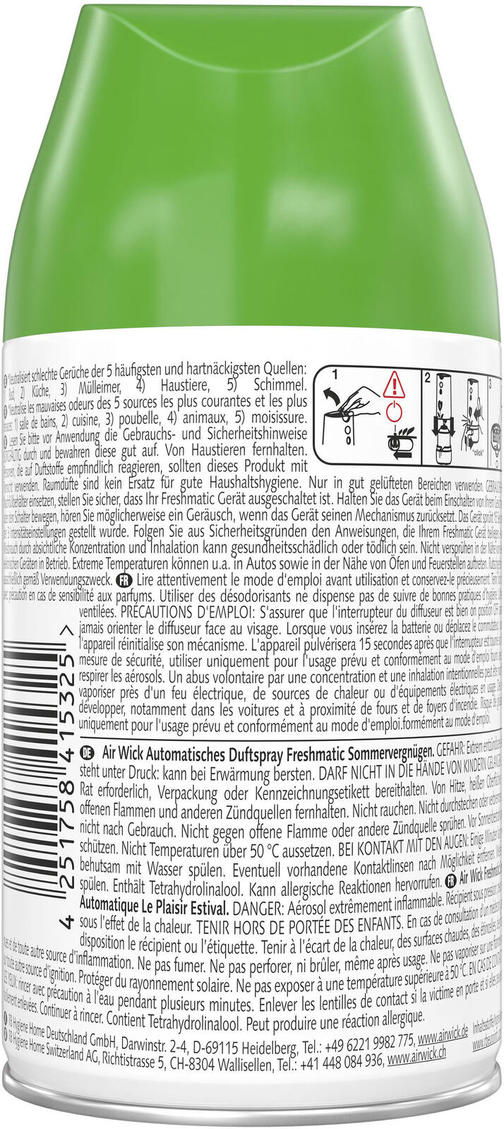 AIRWICK Raumduft-Nachfüller Sommervergnügen 250,0 ml