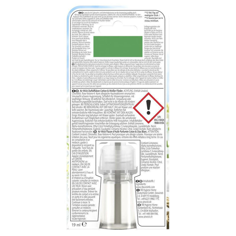 AIRWICK Raumduft-Nachfüller Cotton & Weißer Flieder 19 ml