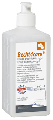 Becht4care® Händedesinfektionsgel 500,0 ml