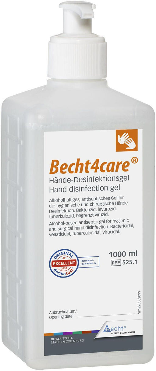 Becht4care® Händedesinfektionsgel 1,0 l