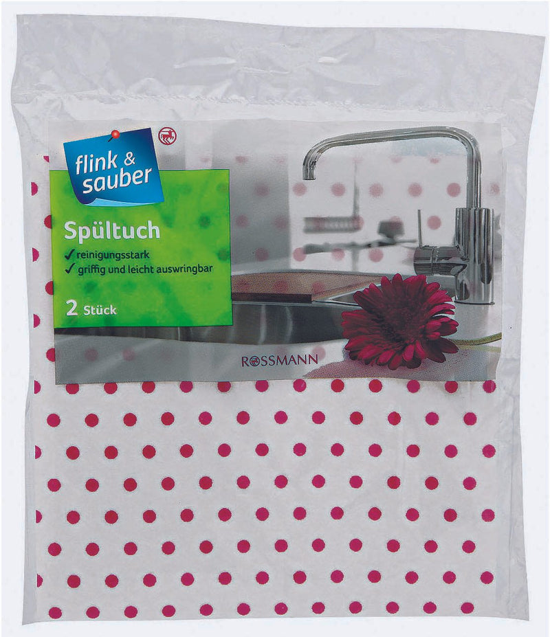 flink & sauber Spültuch 35 cm x 35 cm