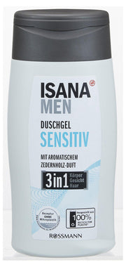 ISANA MEN 3 in 1 Sensitiv Duschgel 300 ml