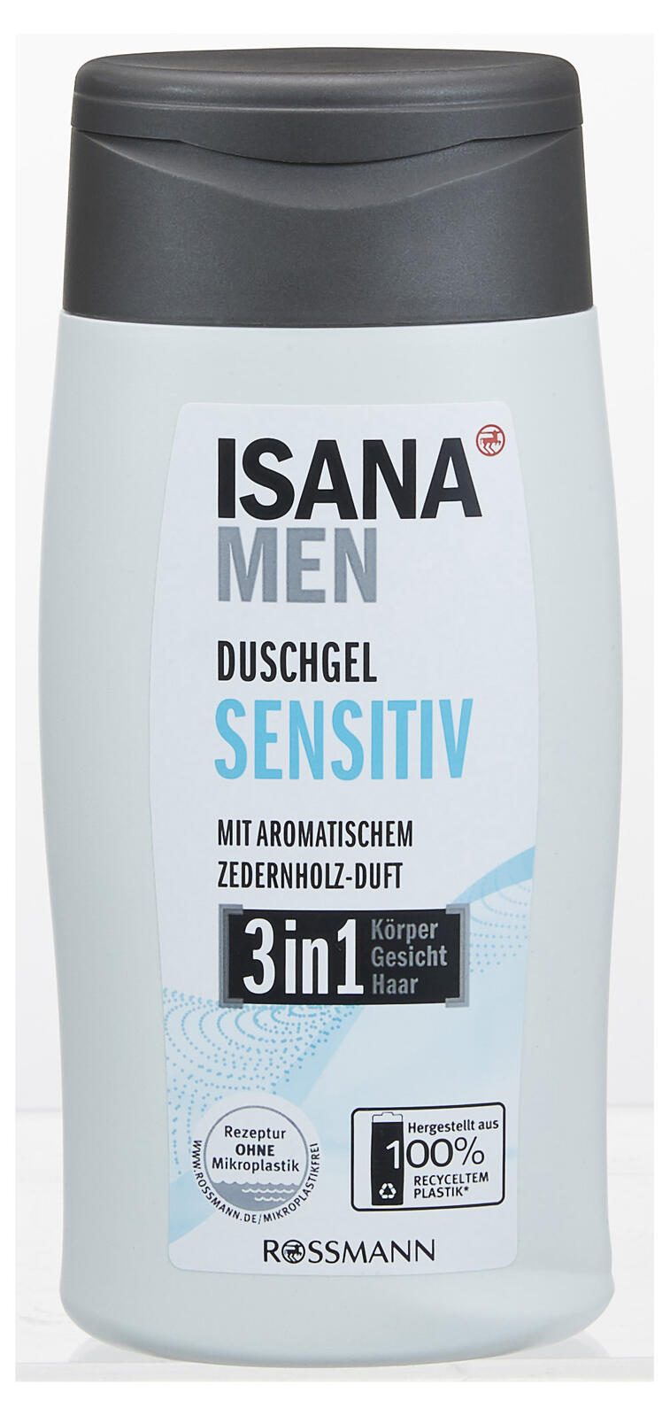 ISANA MEN 3 in 1 Sensitiv Duschgel 300 ml