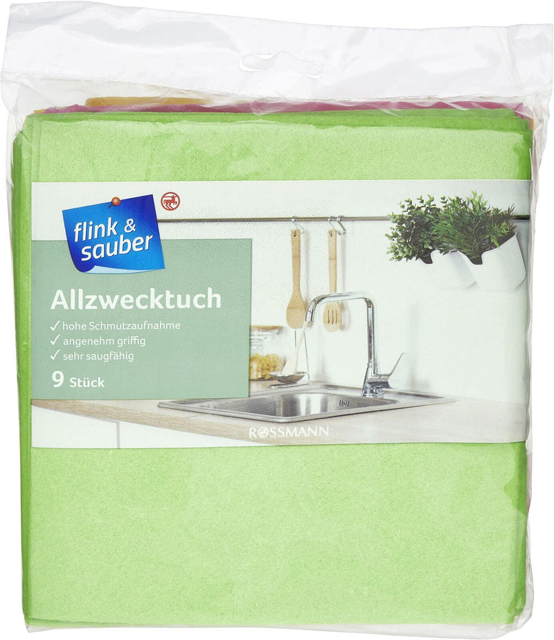 flink & sauber Schwammtücher 38 cm x 38 cm