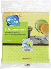 flink & sauber Schwammtücher 19 cm x 18 cm
