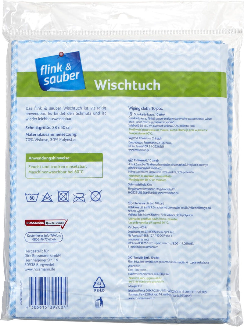 flink & sauber Wischtücher 50 cm x 38 cm