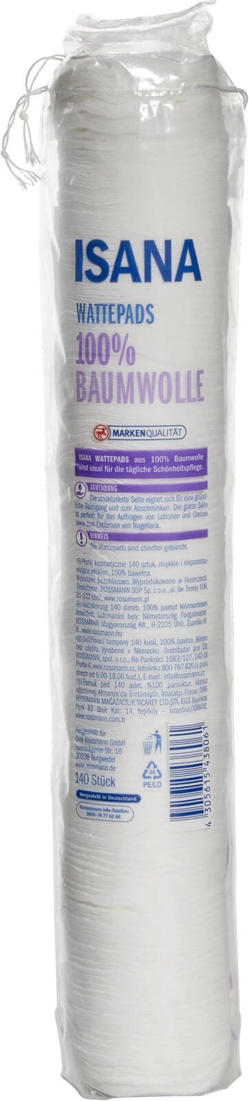ISANA Wattepads 2-lagig