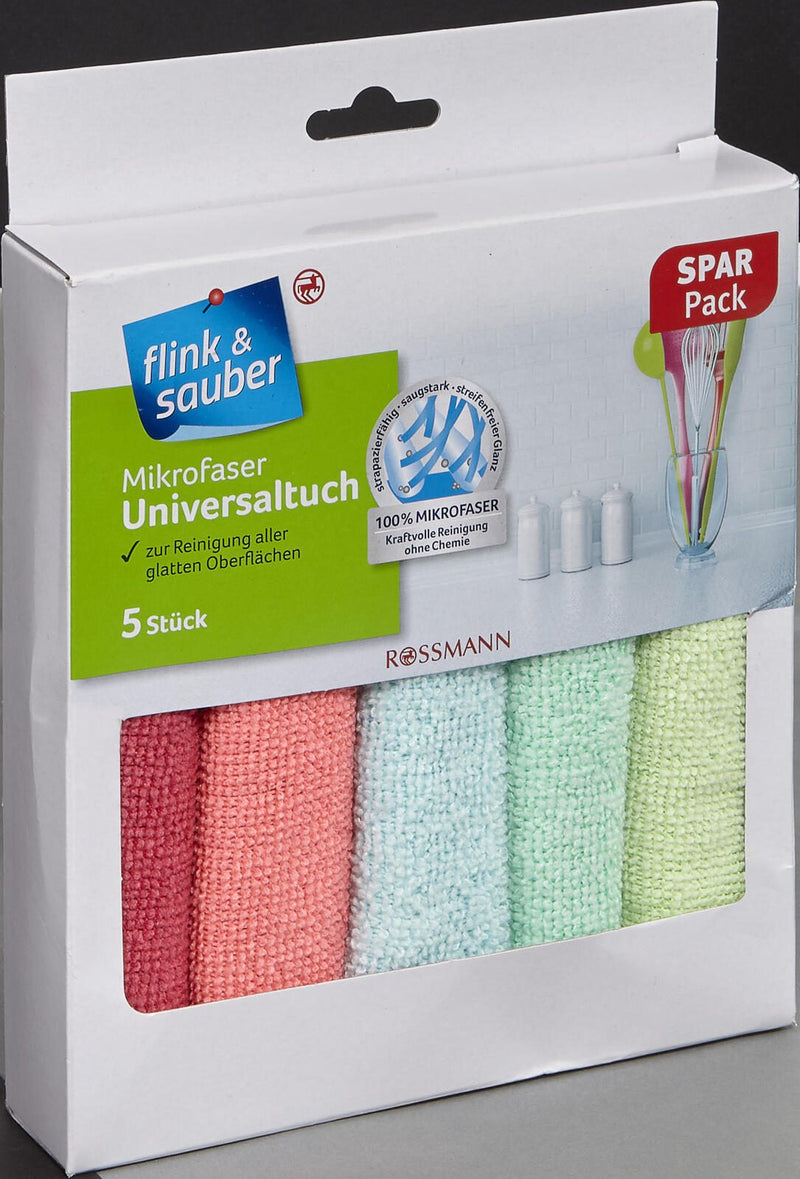 flink & sauber Mikrofasertücher 32 cm x 32 cm