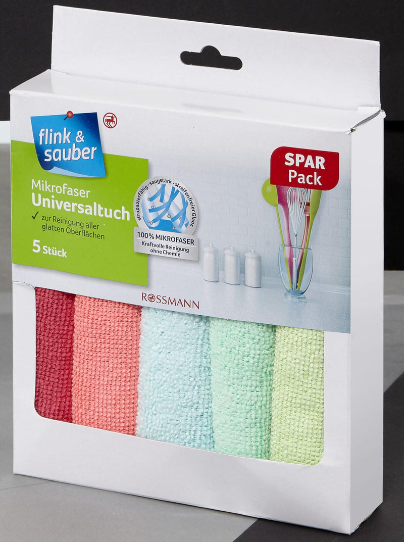 flink & sauber Mikrofasertücher 32 cm x 32 cm