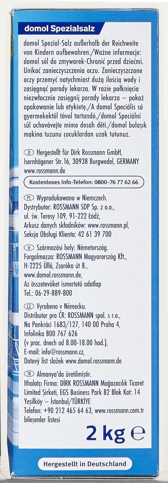 domol Spülmaschinensalz 2,0 kg