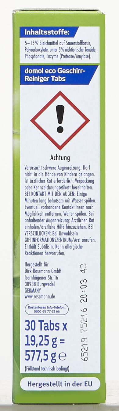 domol Spülmaschinentabs 30 St.