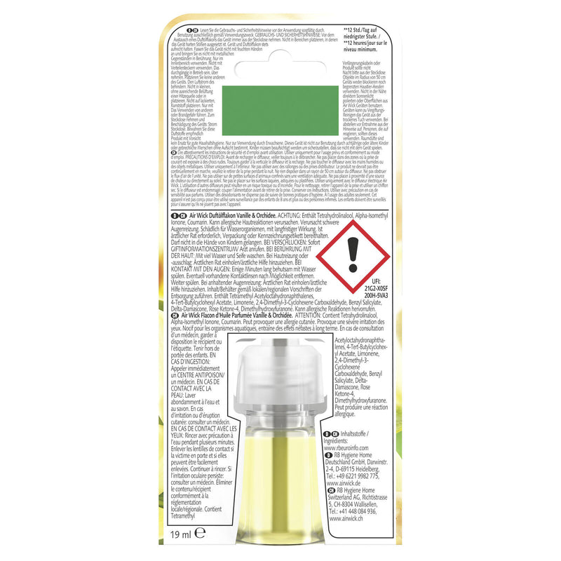 AIRWICK Raumduft-Nachfüller Vanille & Orchidee 19 ml