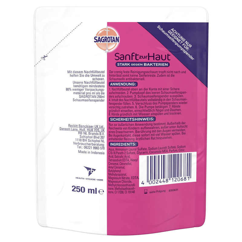 SAGROTAN® Schaumseife Kirschblüte & Rose 250 ml