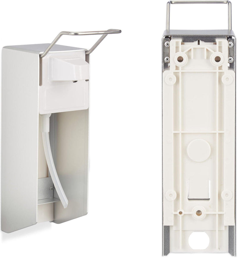 relaxdays Desinfektionsspender 0,5 l silber