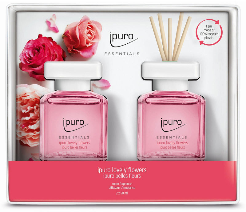 ipuro Raumduft Aquatisch, Ylang Ylang, Rose, Maiglöckchen, Vanille, Moschus 2x 50 ml