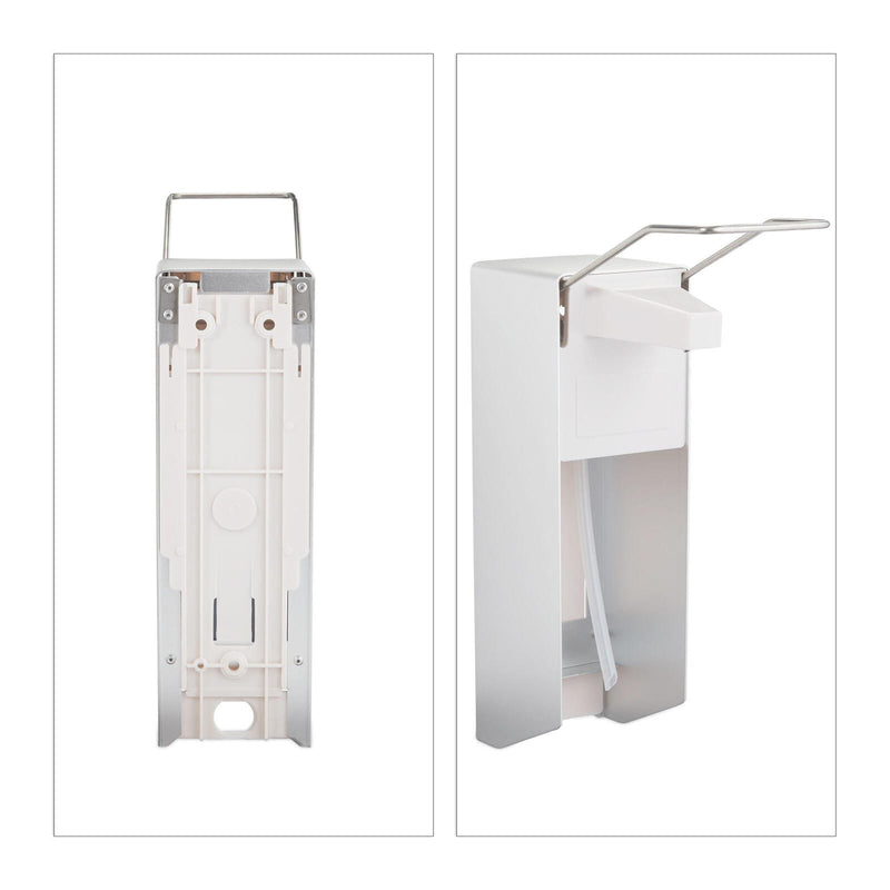 relaxdays Desinfektionsspender 1,0 l silber
