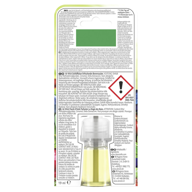 AIRWICK Raumduft-Nachfüller Erfrischender Beerenzauber 19 ml