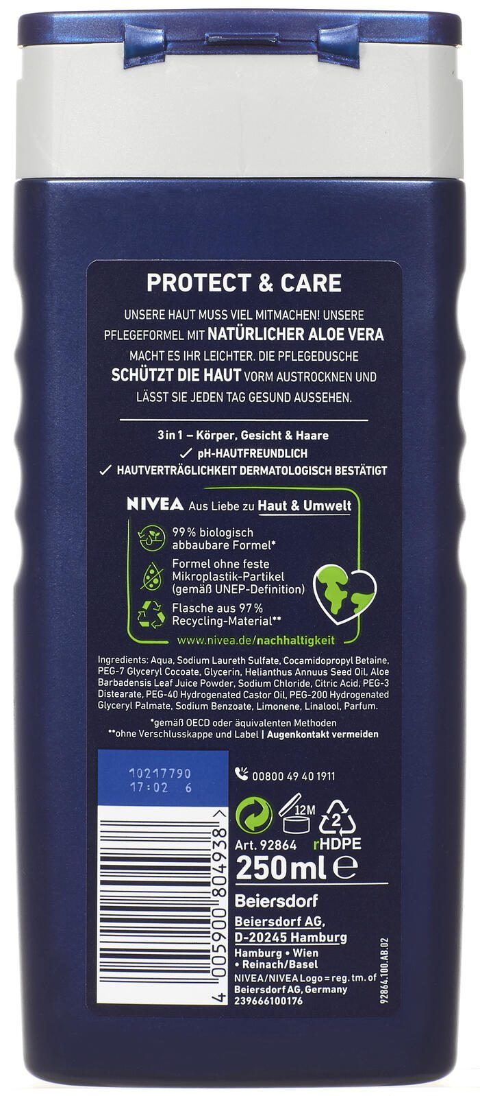 NIVEA MEN Protect & Care Duschgel 250 ml