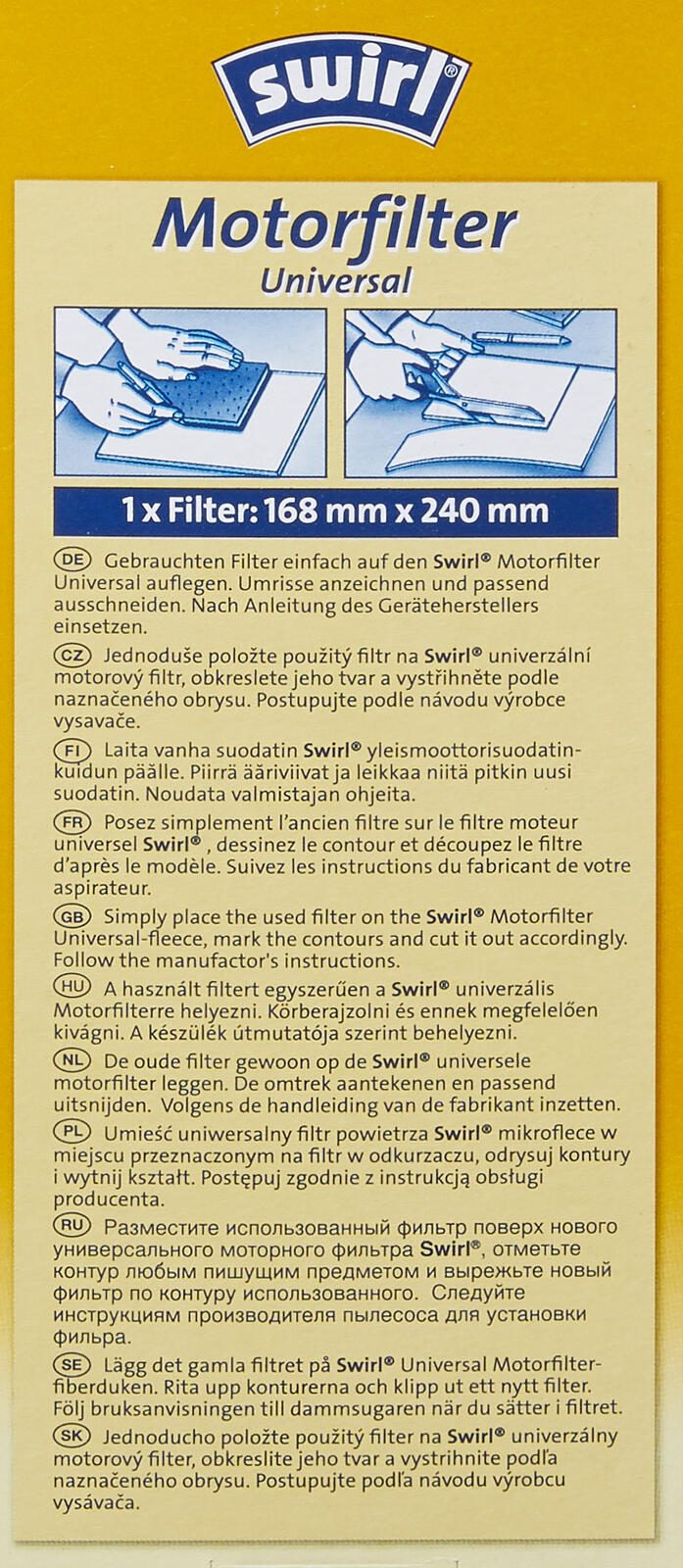 swirl® Motorfilter für Staubsauger
