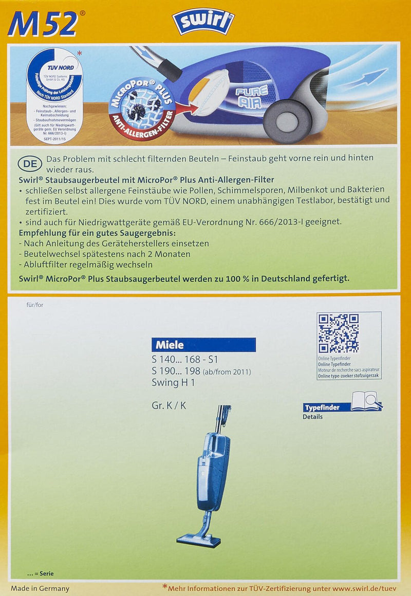 swirl® Staubsaugerbeutel