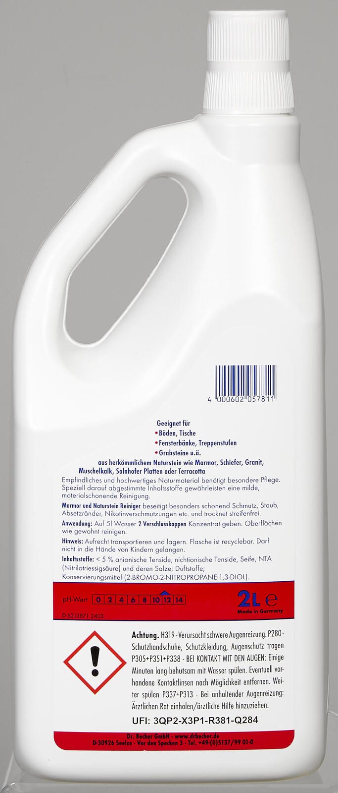 Becher Marmor Reiniger 2,0 l