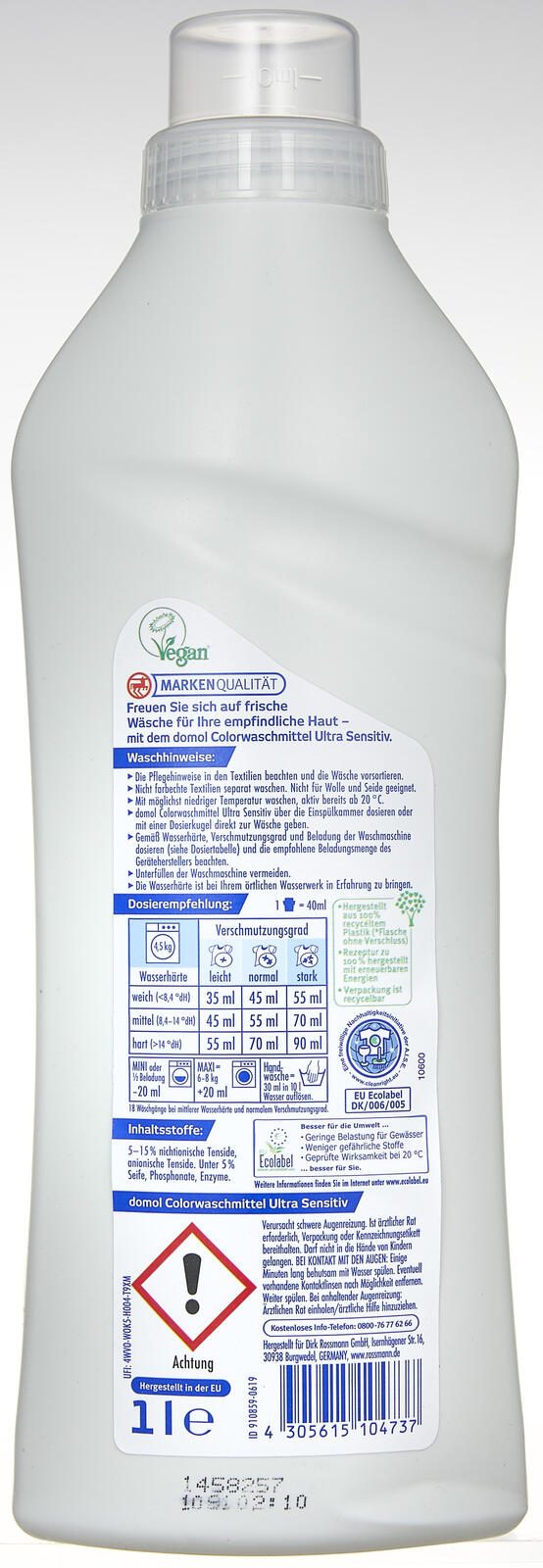domol Waschmittel frisch 1,0 l