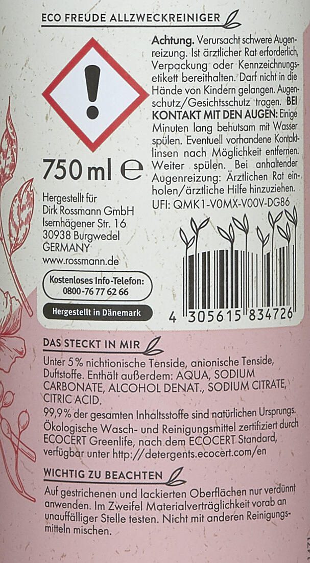 eco Freude Allzweckreiniger 0,75 l