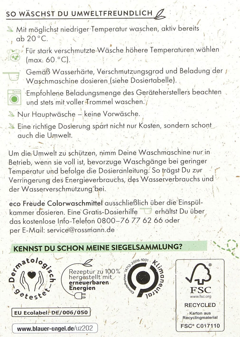 eco Freude Waschmittel frisch 1,35 kg