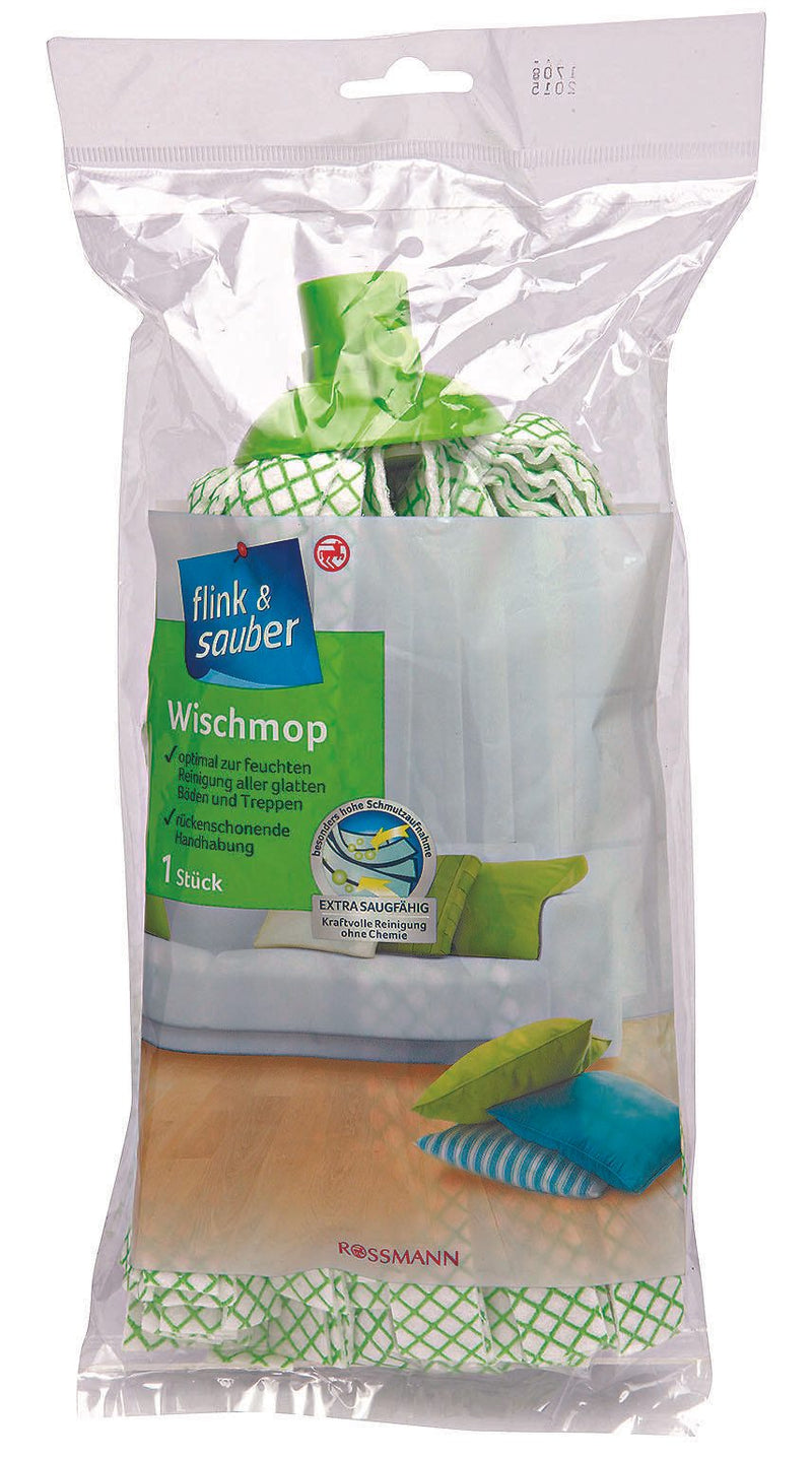 flink & sauber Wischmopp-Ersatzkopf Polyester