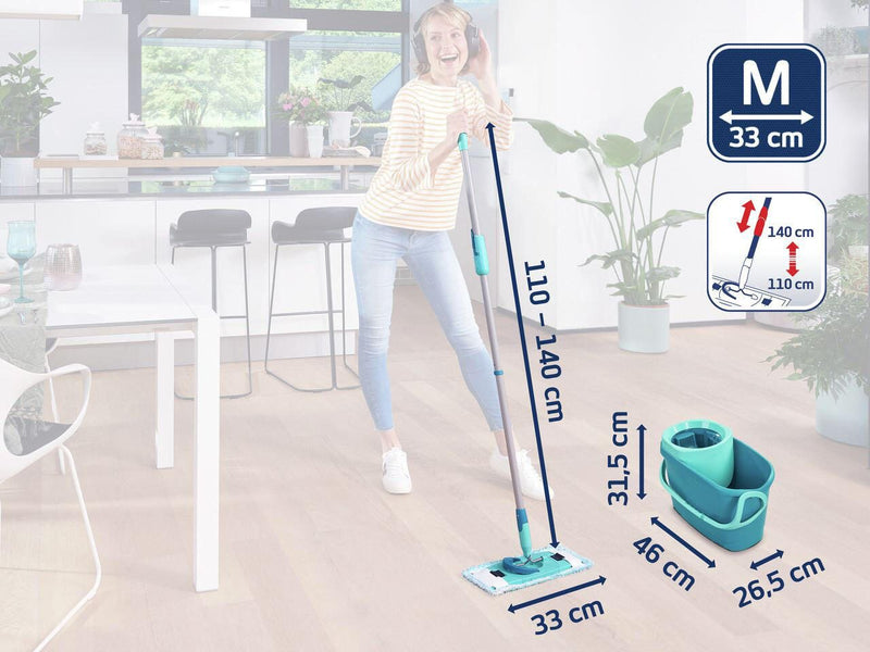 LEIFHEIT Clever Twist M Ergo Wischsystem für alle Böden