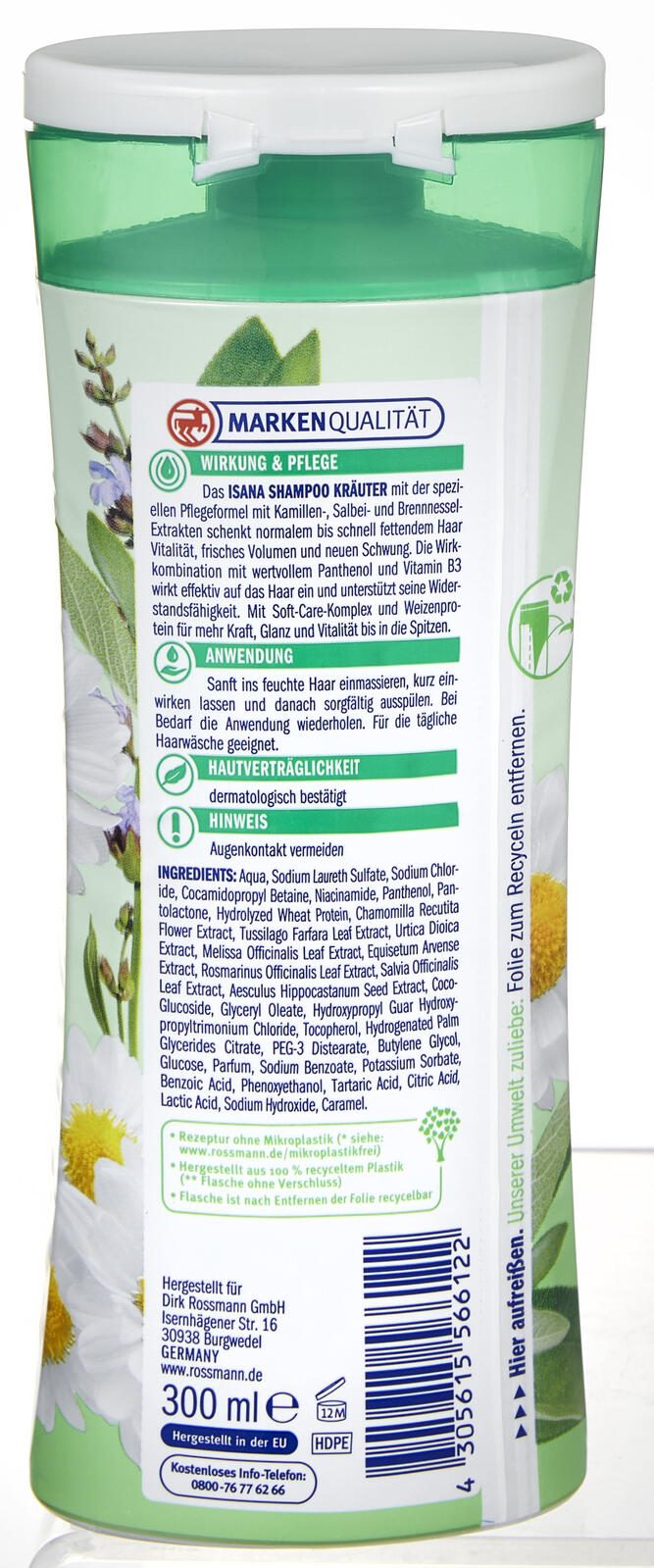 ISANA Kräuter Shampoo 300 ml