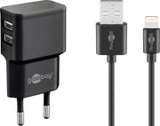 goobay Ladekabel mit Adapter 12 Watt