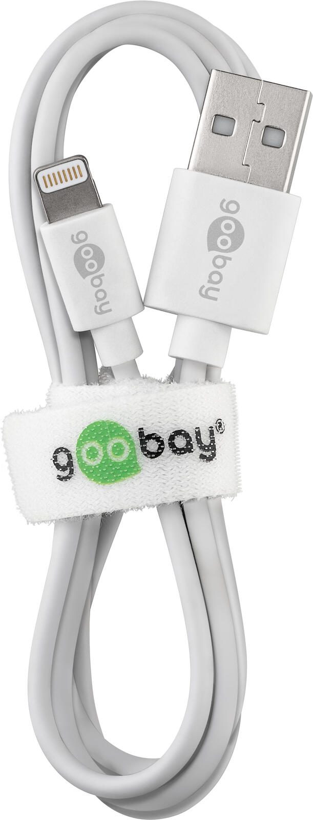 goobay Ladekabel mit Adapter 1,0 m, 12 Watt