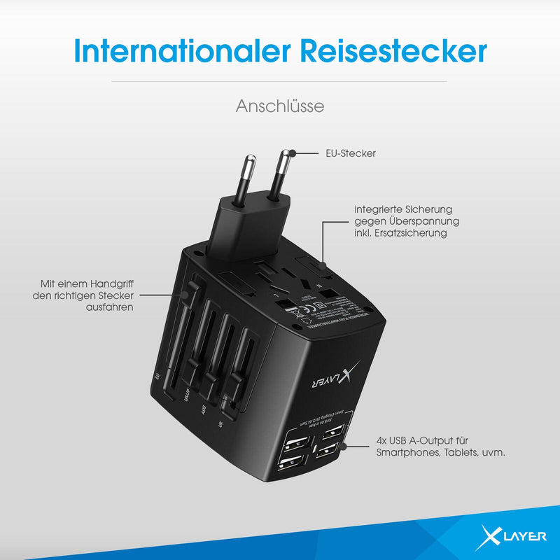 XLAYER Internationaler Reiseadapter