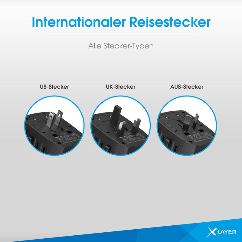 XLAYER Internationaler Reiseadapter