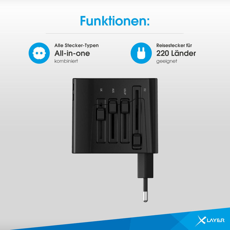 XLAYER Internationaler Reiseadapter