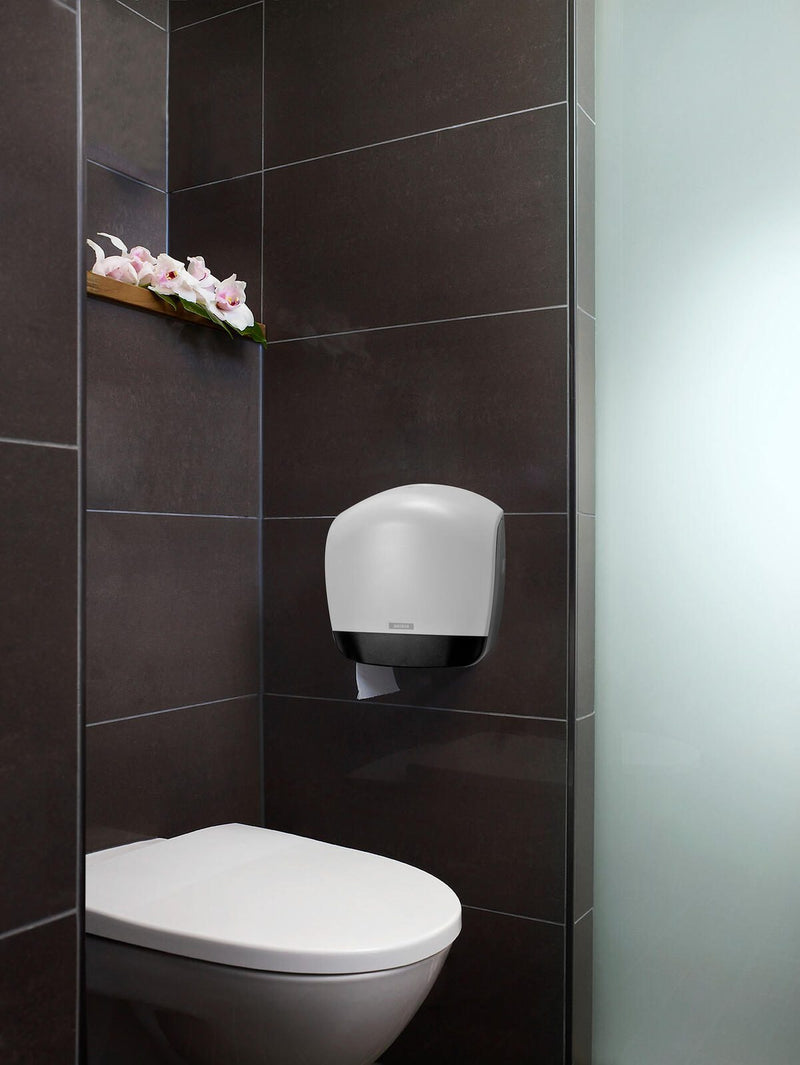 KATRIN Toilettenpapierspender 1 Rolle schwarz, weiß