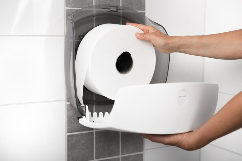KATRIN Toilettenpapierspender 1 Rolle schwarz, weiß