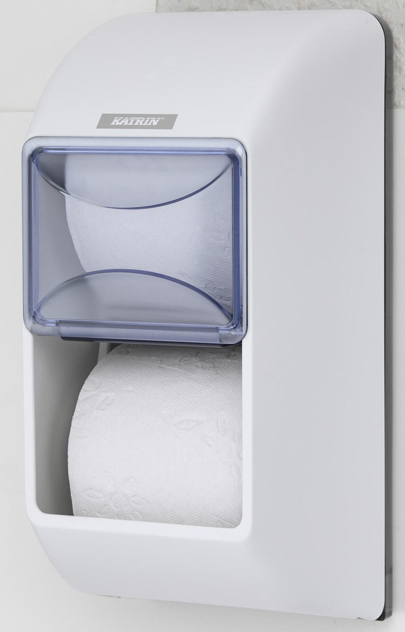 KATRIN Toilettenpapierspender 2 Rollen weiß