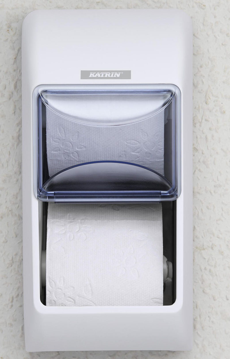 KATRIN Toilettenpapierspender 2 Rollen weiß