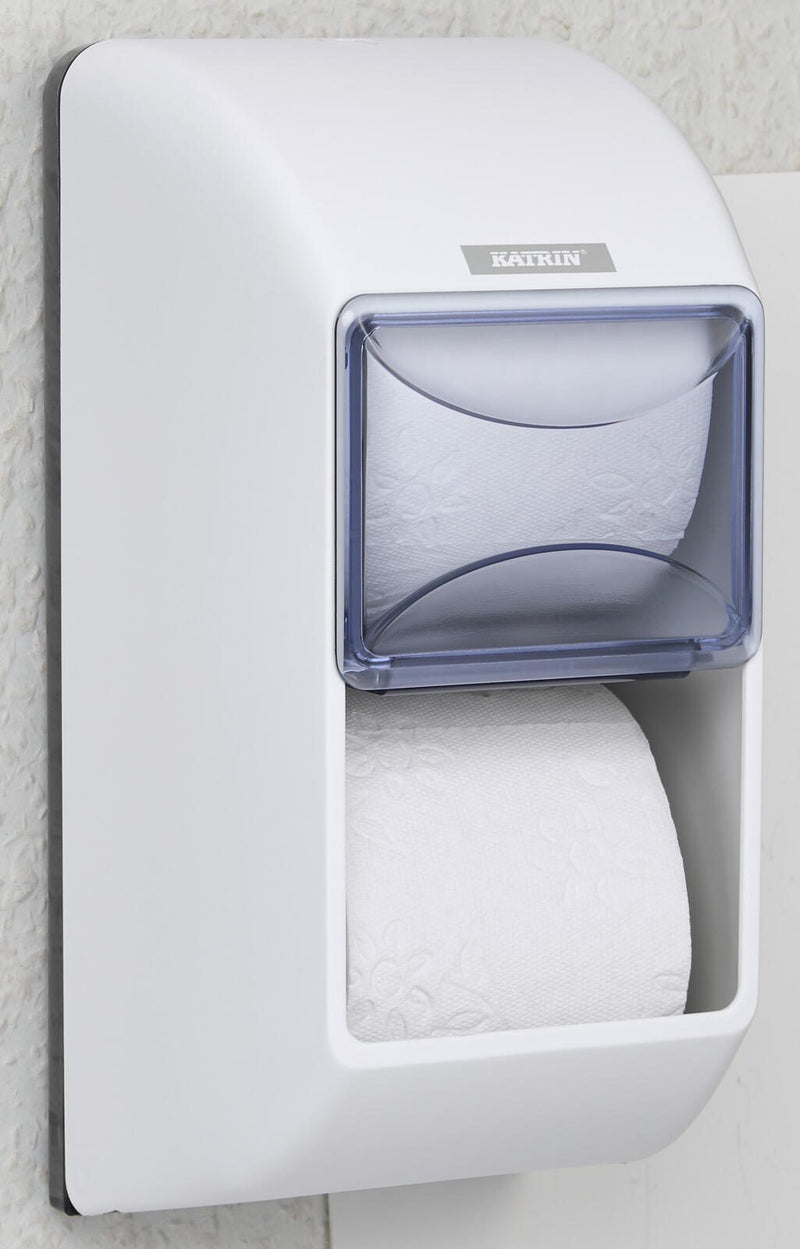 KATRIN Toilettenpapierspender 2 Rollen weiß
