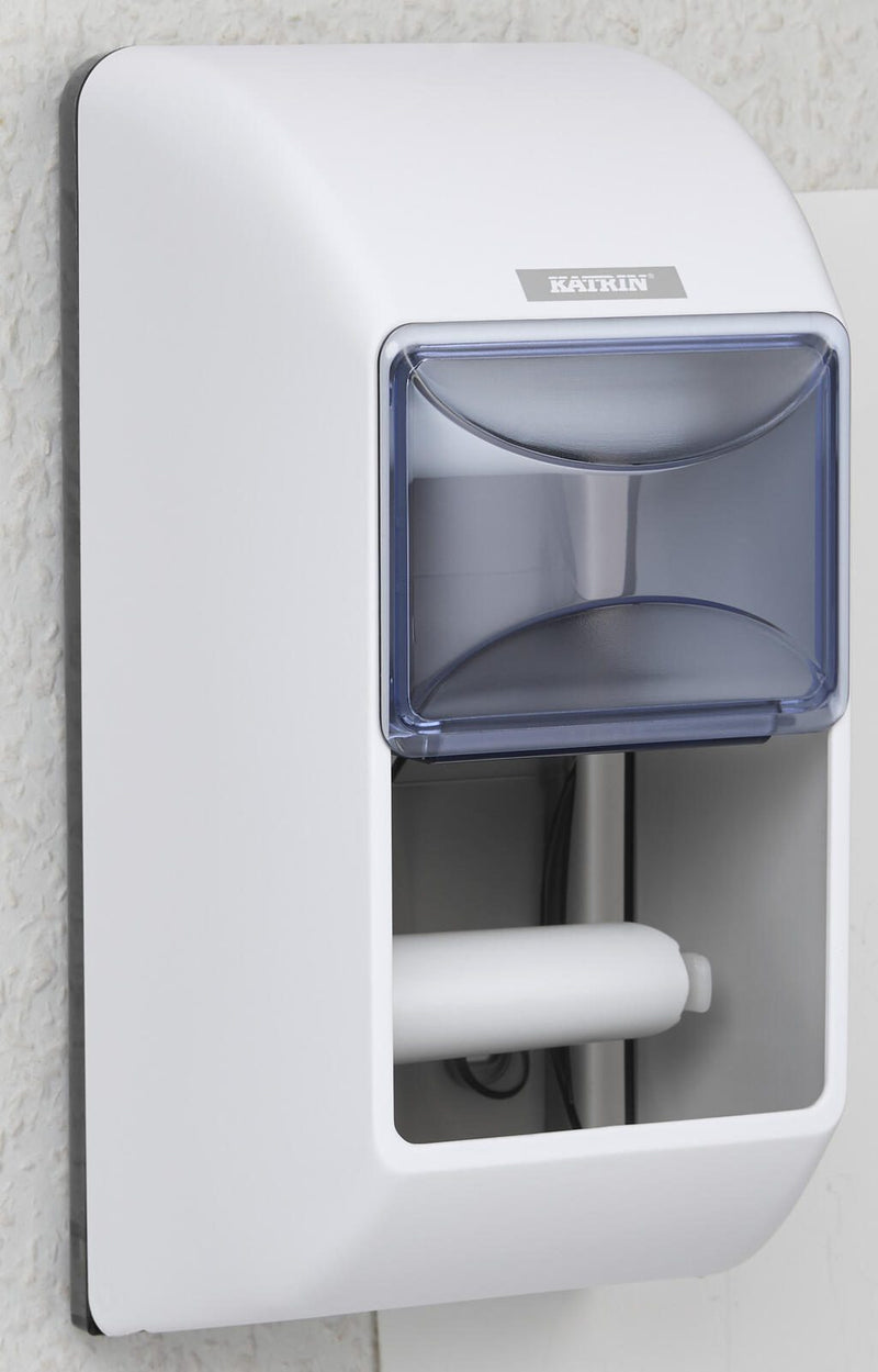 KATRIN Toilettenpapierspender 2 Rollen weiß