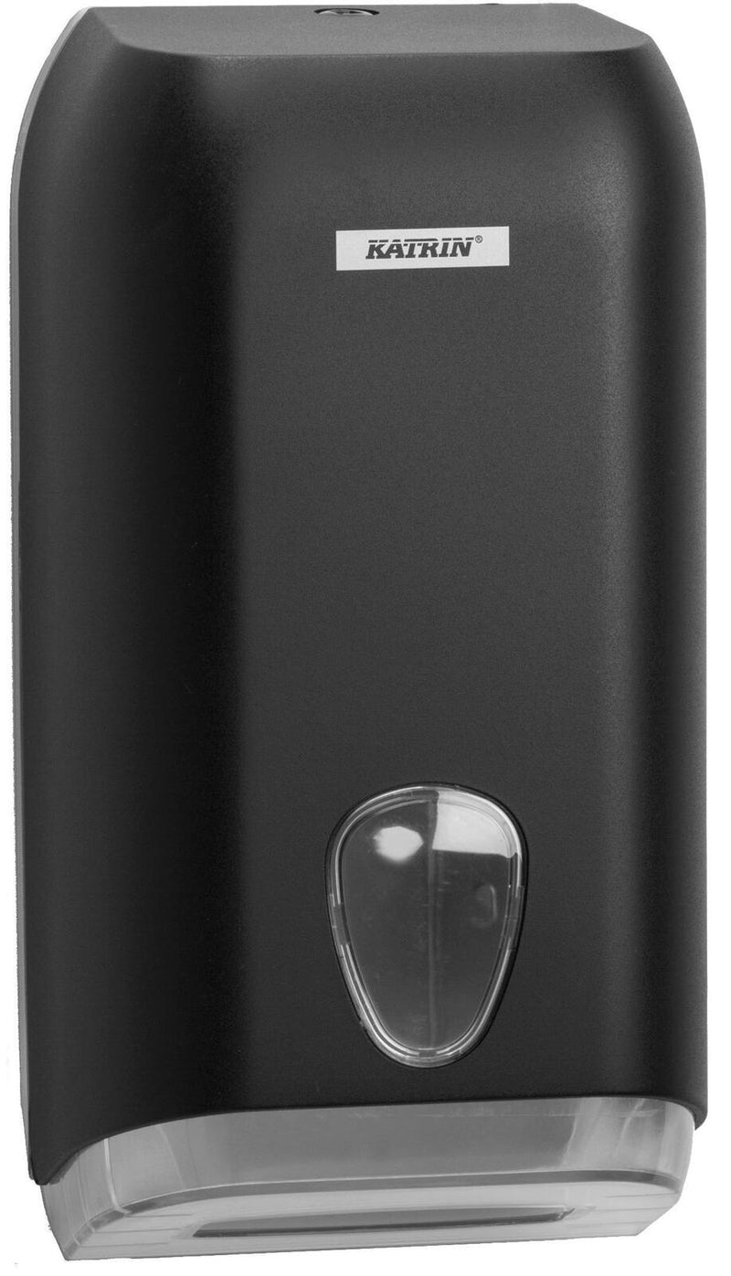 KATRIN Toilettenpapierspender 600 Blatt schwarz