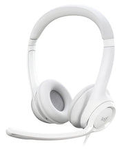 Logitech USB-Headset H390 grau, weiß